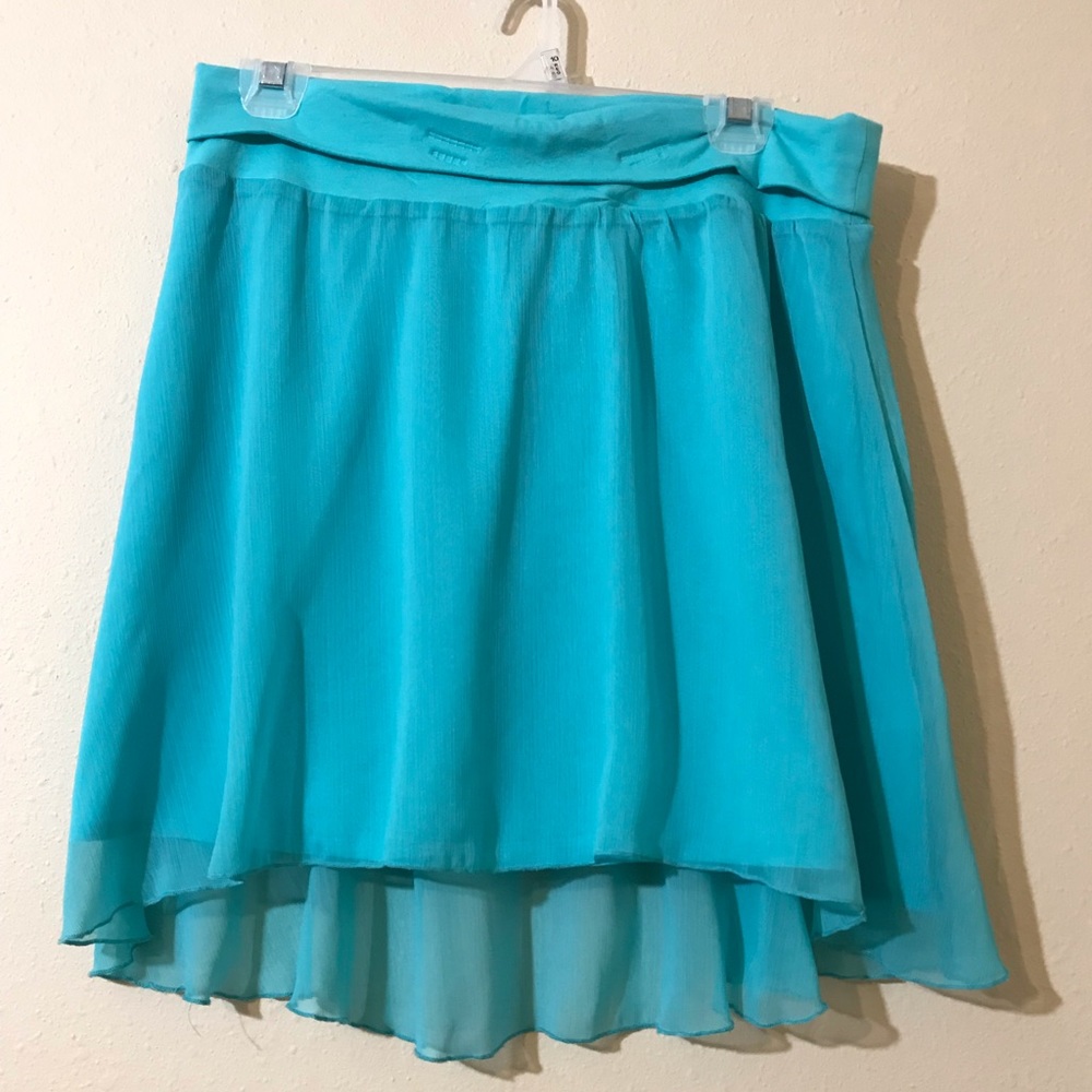 ⚡️3/$20⚡️Aeropostale Teal Layered high-low Skirt